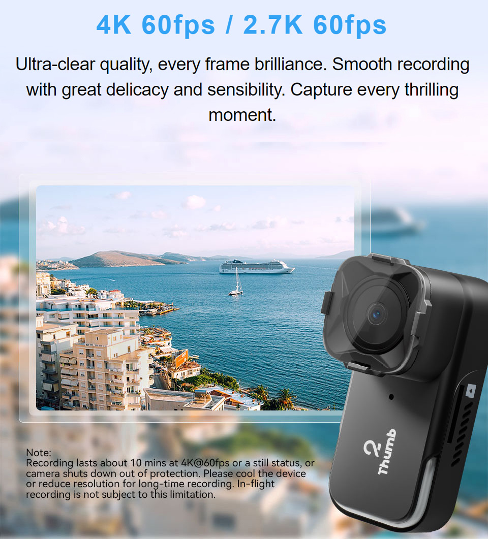 Drone Racing Camera - ใหม่รุ่น RunCam Thumb 2 4K 2.7K