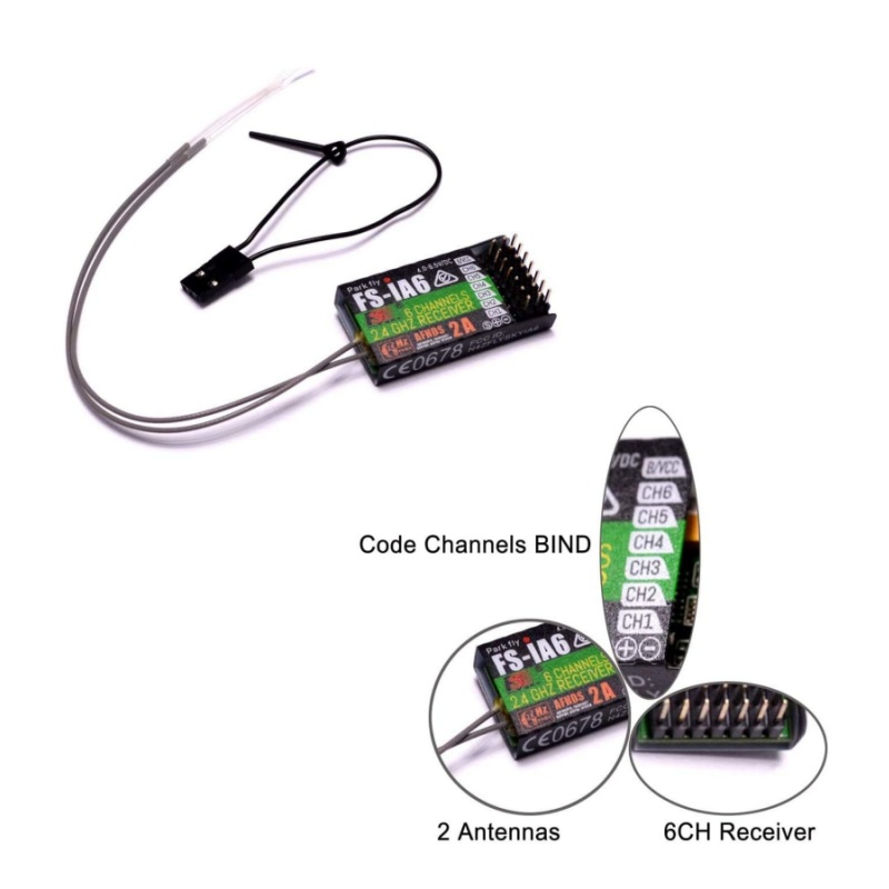 ฟลายสกาย FS-IA6 ตัวรับสัญญาณ 6 - Drone Racing Antenna บทวิจารณ์และราคา