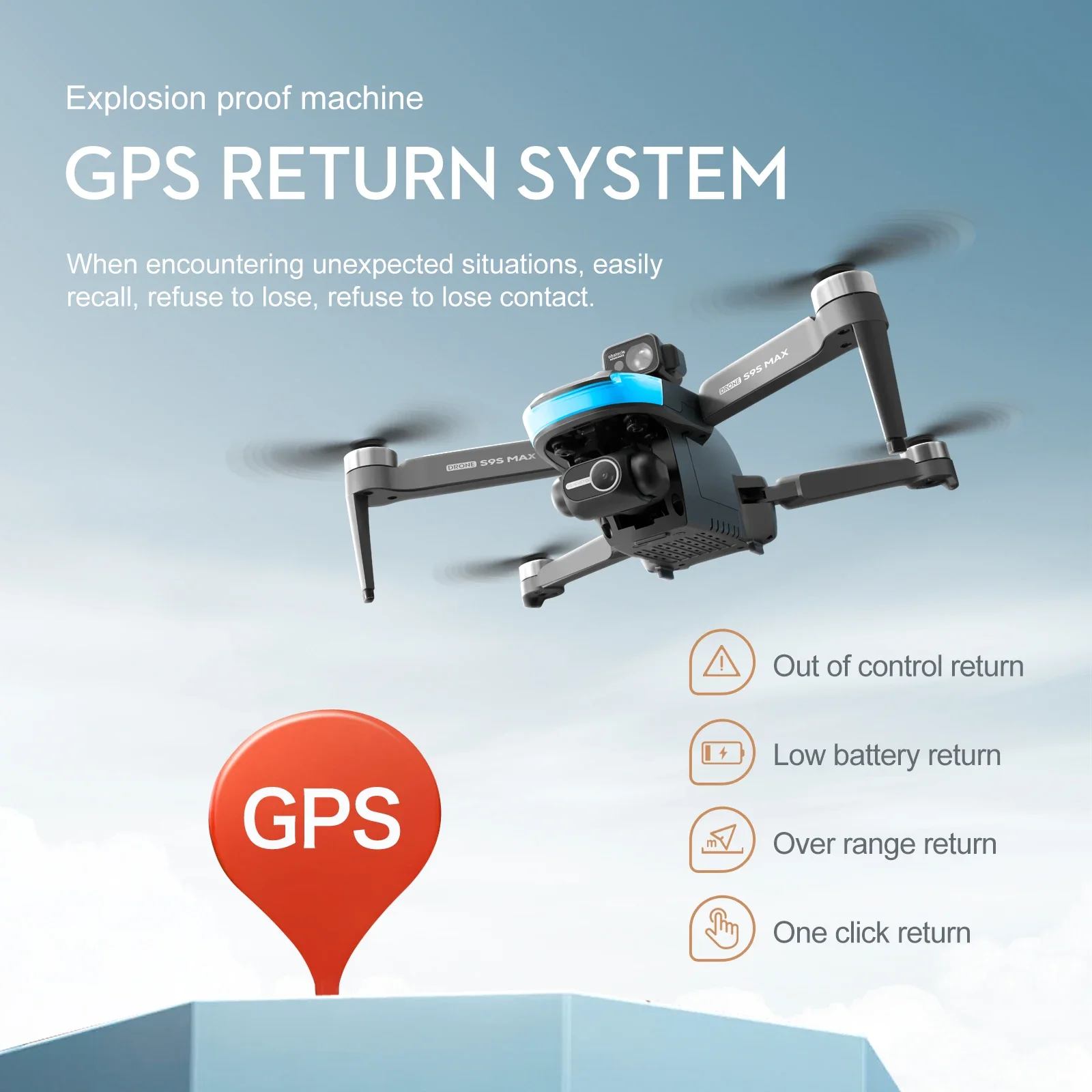 ใหม่S9S MAX MINI Drone 4K 2 แก - Drone Racing Camera บทวิจารณ์และราคา