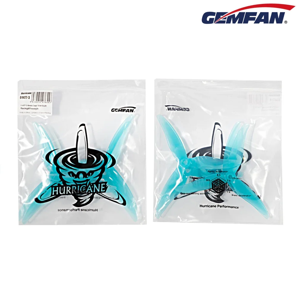 ใบพัด Gemfan JB Hurricane 5147 - Drone Racing Propeller บทวิจารณ์และราคา