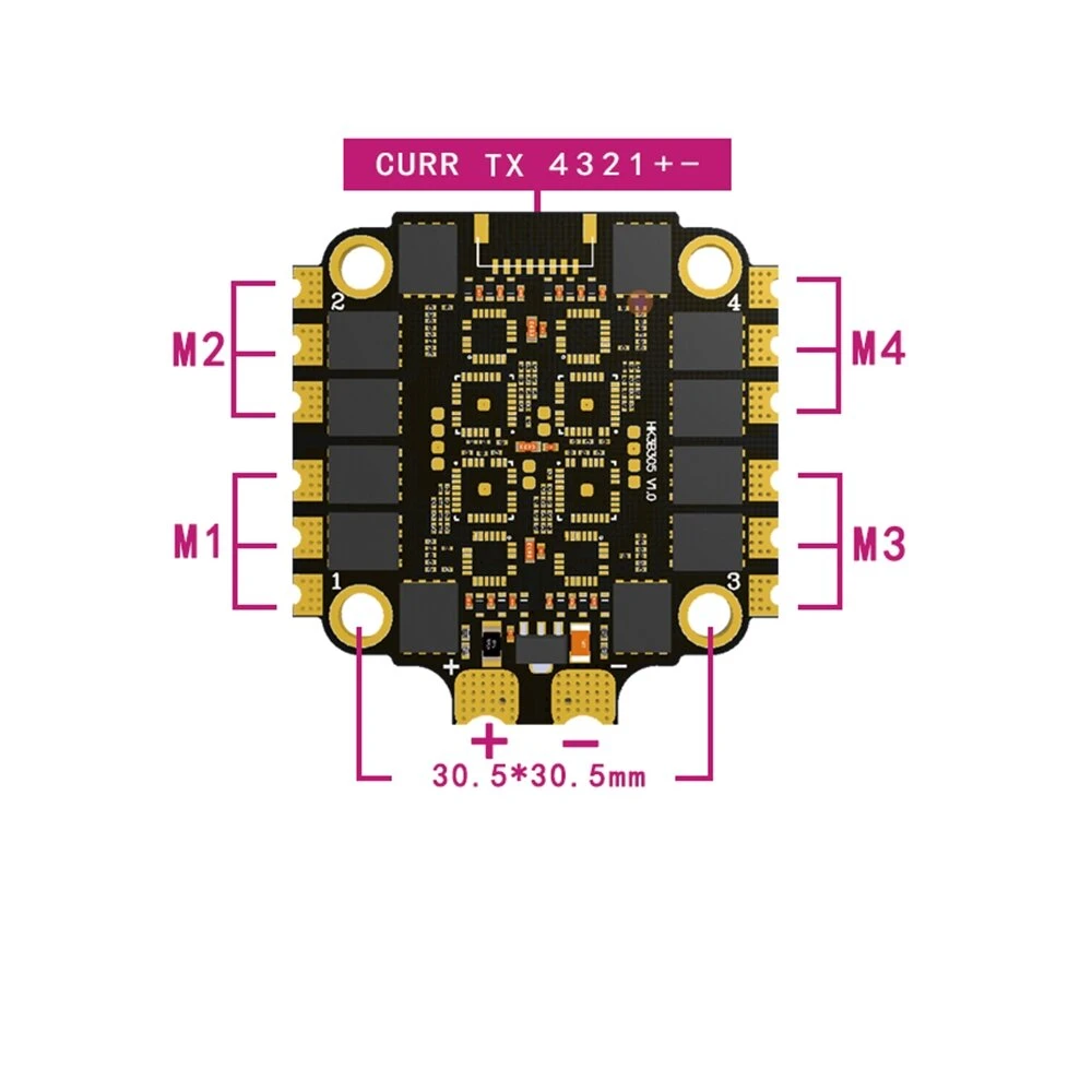 HAKRC 60A Blheli_32 2-6S 4 In  - Drone Racing Esc บทวิจารณ์และราคา